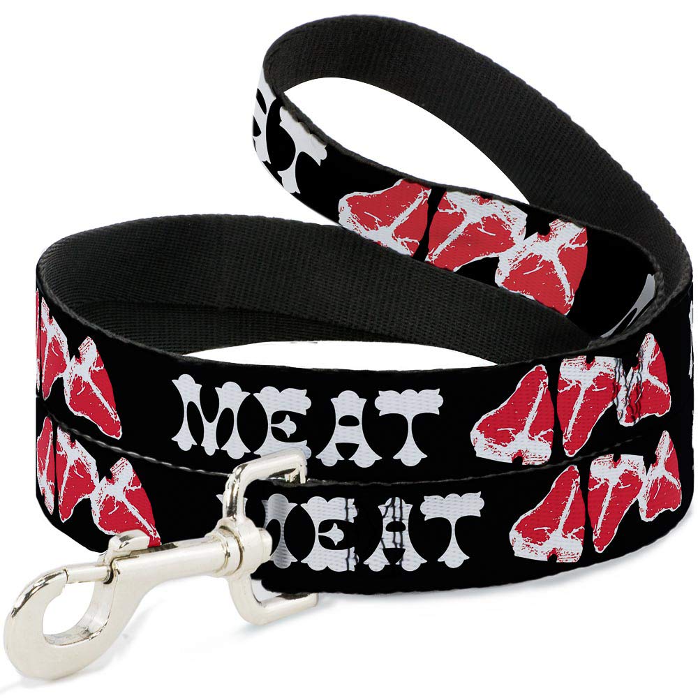 Laisse pour chien Buckle Down nylon imprimé viande pour petit et grand chien