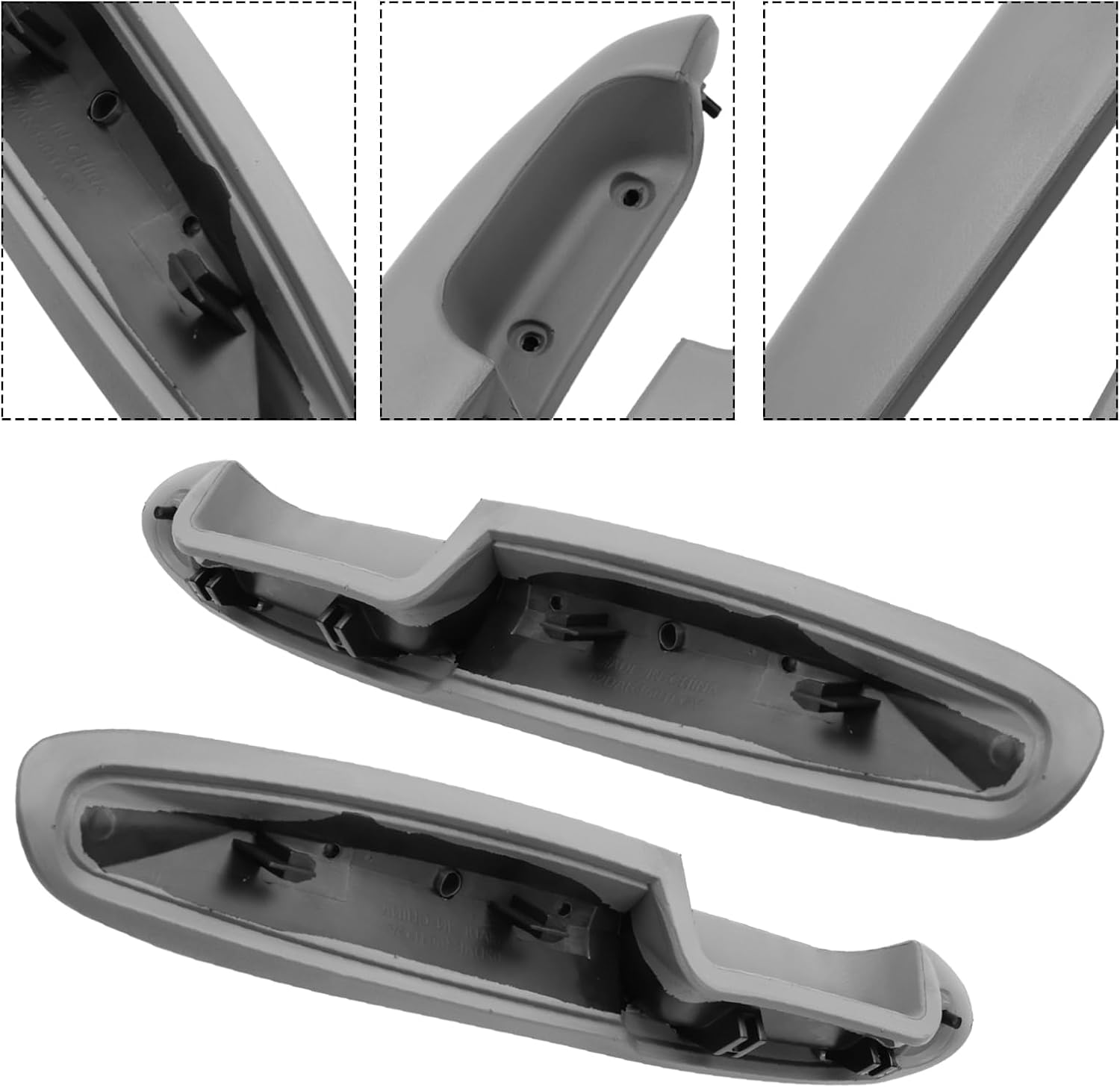80979 80980 Front Door Arm Rest Pair Replacement for C/K1500 1995-1999 C/K2500/K3500 1995-2000 C3500 1995-2002 Silverado 1500 1999 Suburban 1500 2000 Door Armrest Left Right