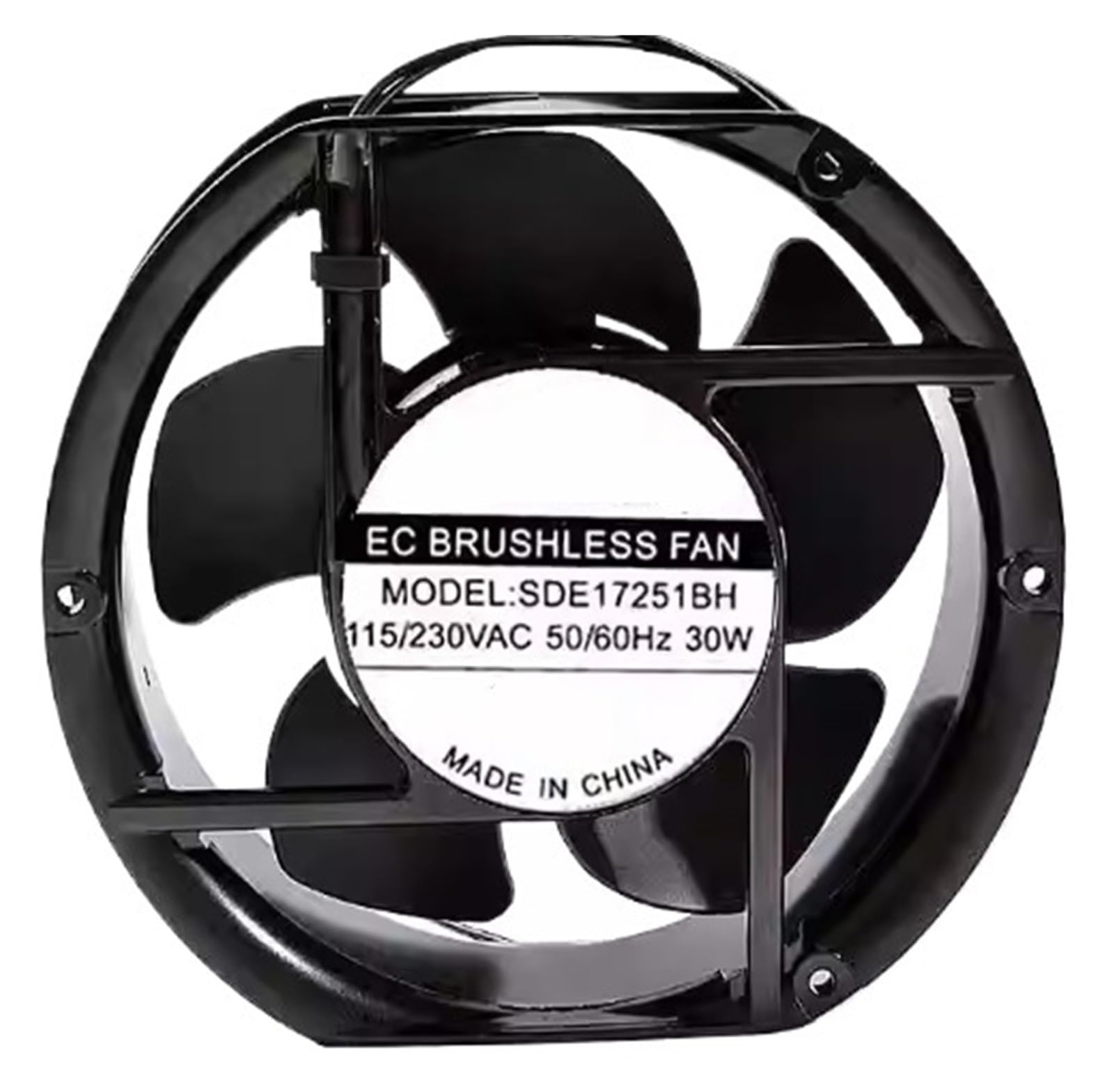 ZBWZXBDJ FAN SDE17251BH AC 230V 30W 17251 17CM 2 wire