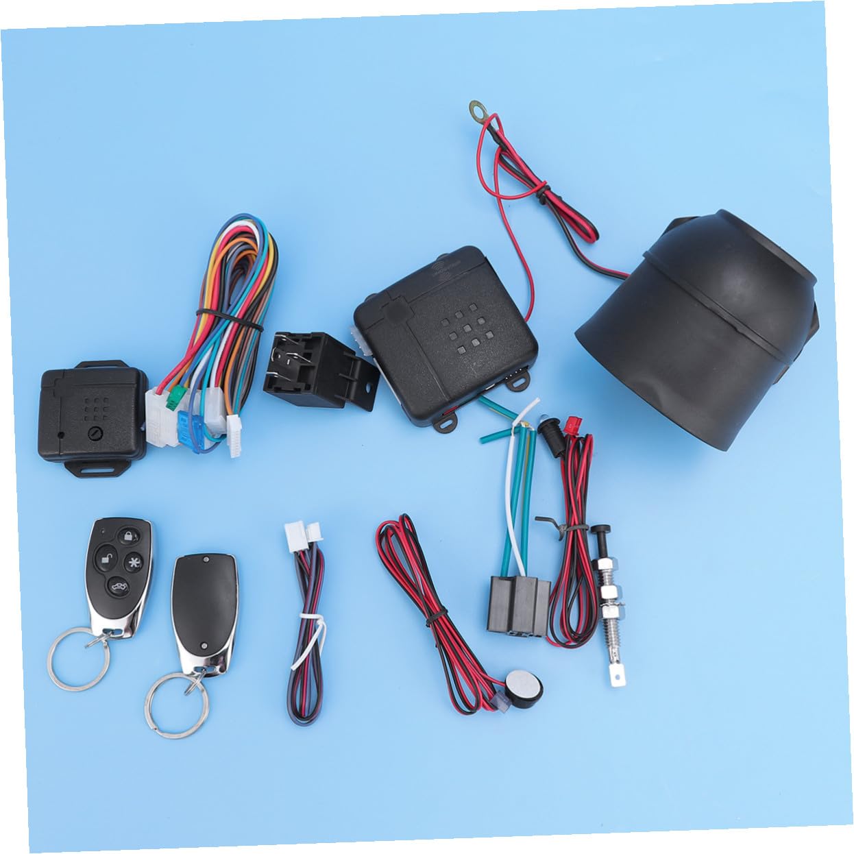 Allarme Sonoro e Luminoso per Auto in Plastica LED | Allarme Garage per Auto, Funzione Re-arm e Indicatore Led, Sistema Antifurto per Veicoli
