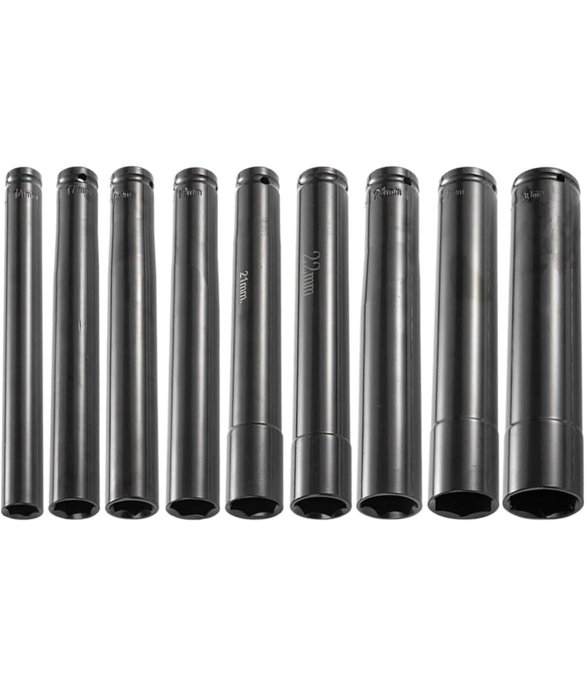 Socket Wrench Impact Wrench Universal Interface Chrome Vanadium Steel Converter Hex Head Adapter Black 1pc (17mm)