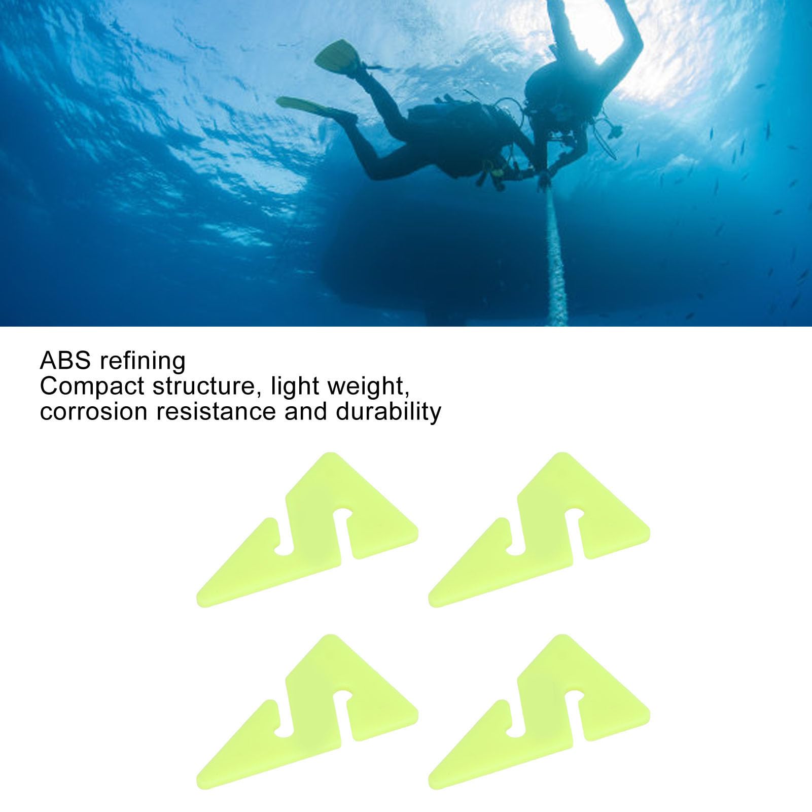 AMONIDA Indicatore di Freccia con Triangolare per Immersioni Subacquee con Colori Accattivanti per Subacquei Tecnici in Grotta