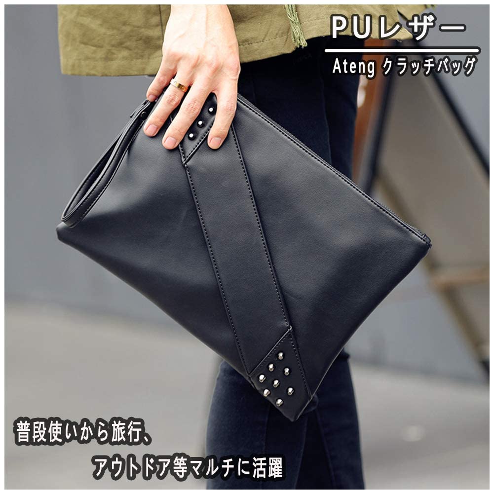 Amazon.co.jp: メンズクラッチバッグ セカンドバッグ