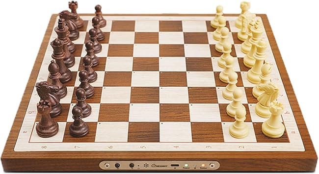 International Chess Air Electronic Chess Set Wooden Chess Set Ai Adaptive Electronic Chess Set Game and App, Chess Gift with Computer Chess Board