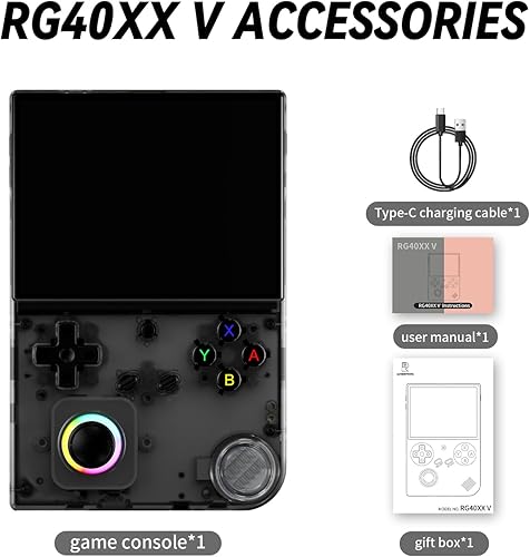 Miniatura 7 de RG40XX V Linux OS Consola de juegos portátil 64GB Almacenamiento Pantalla IPS de 4.0 pulgadas H700 Quad-Core Bluetooth 4.2 3200mAh Batería 16M