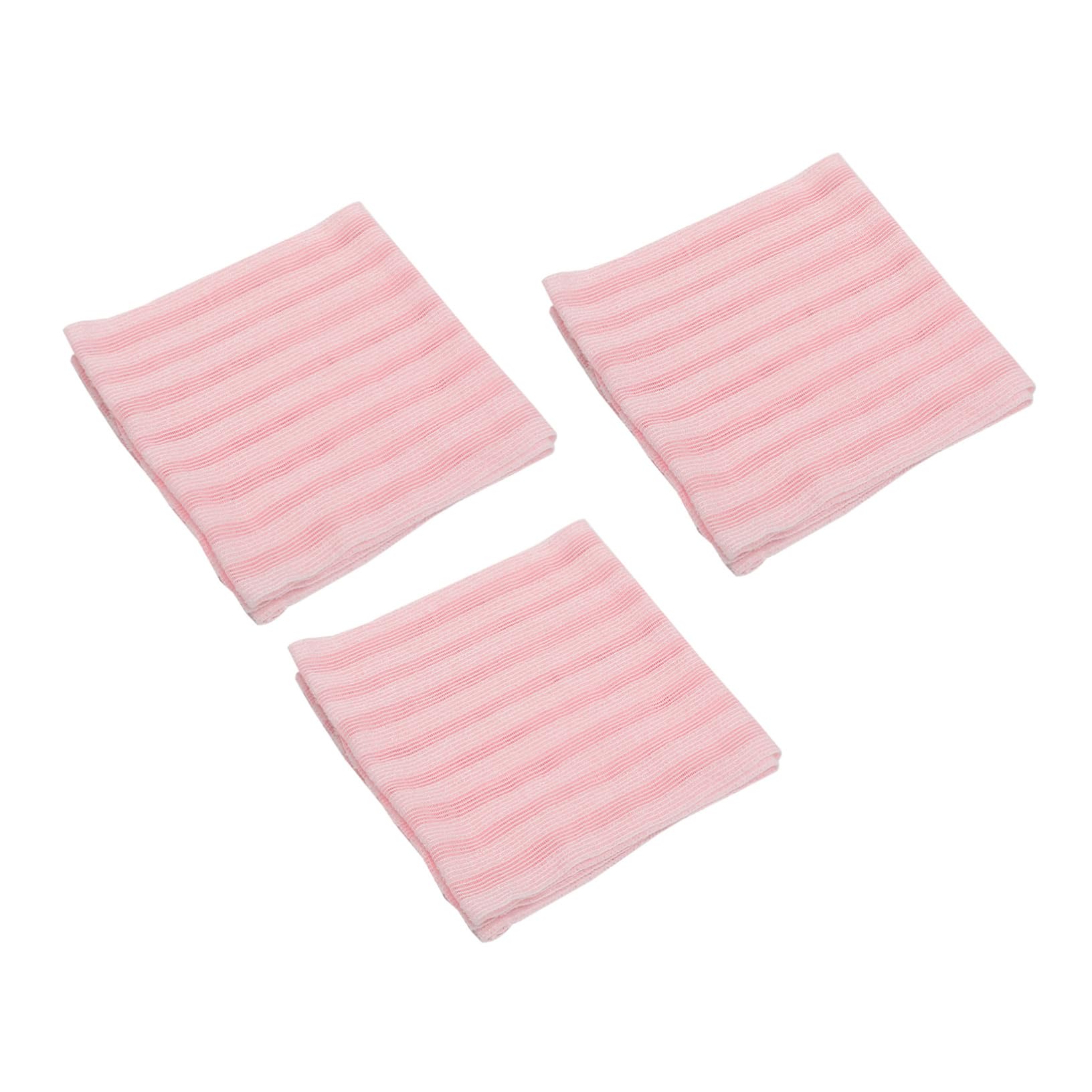 MUSISALY Bathing Gloves Exfoliating Towels 3pcs Set Long Strips Back Scrubber Body Scrubbers Korean Style Gentle on Skin