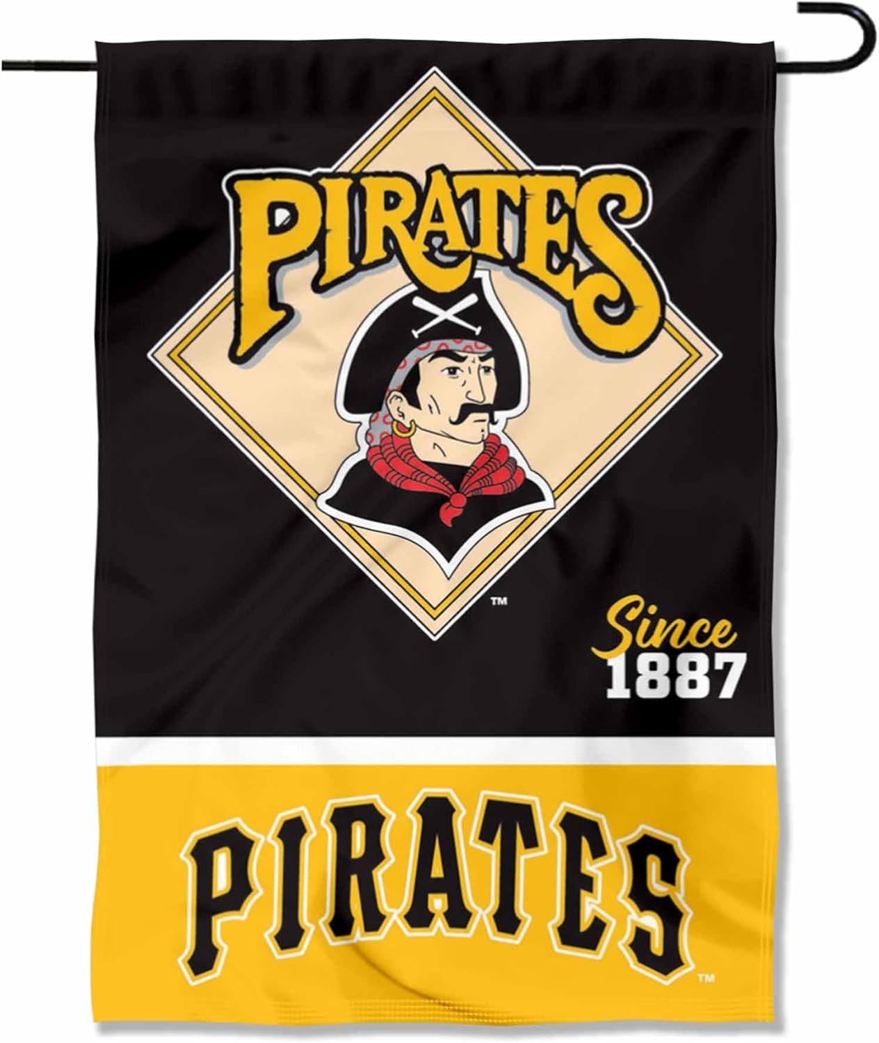 Pittsburgh Pirates Retro Vintage Throwback Double Sided Garden Flag