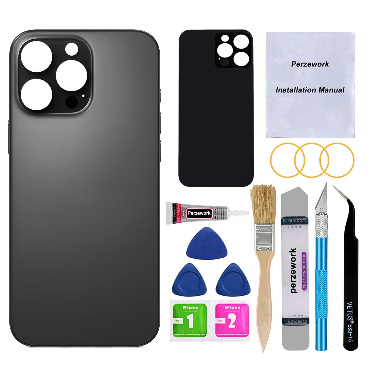 Amazon.com: Perzework OEM Rear Back Glass Replacement for iPhone