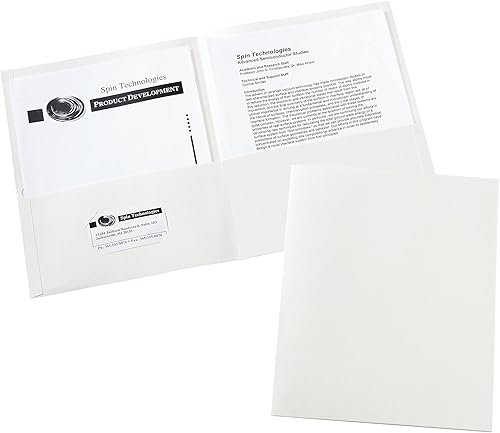 Miniatura 3 de Avery 47991 - Carpeta de dos bolsillos 79 x 110in 25BX color blanco