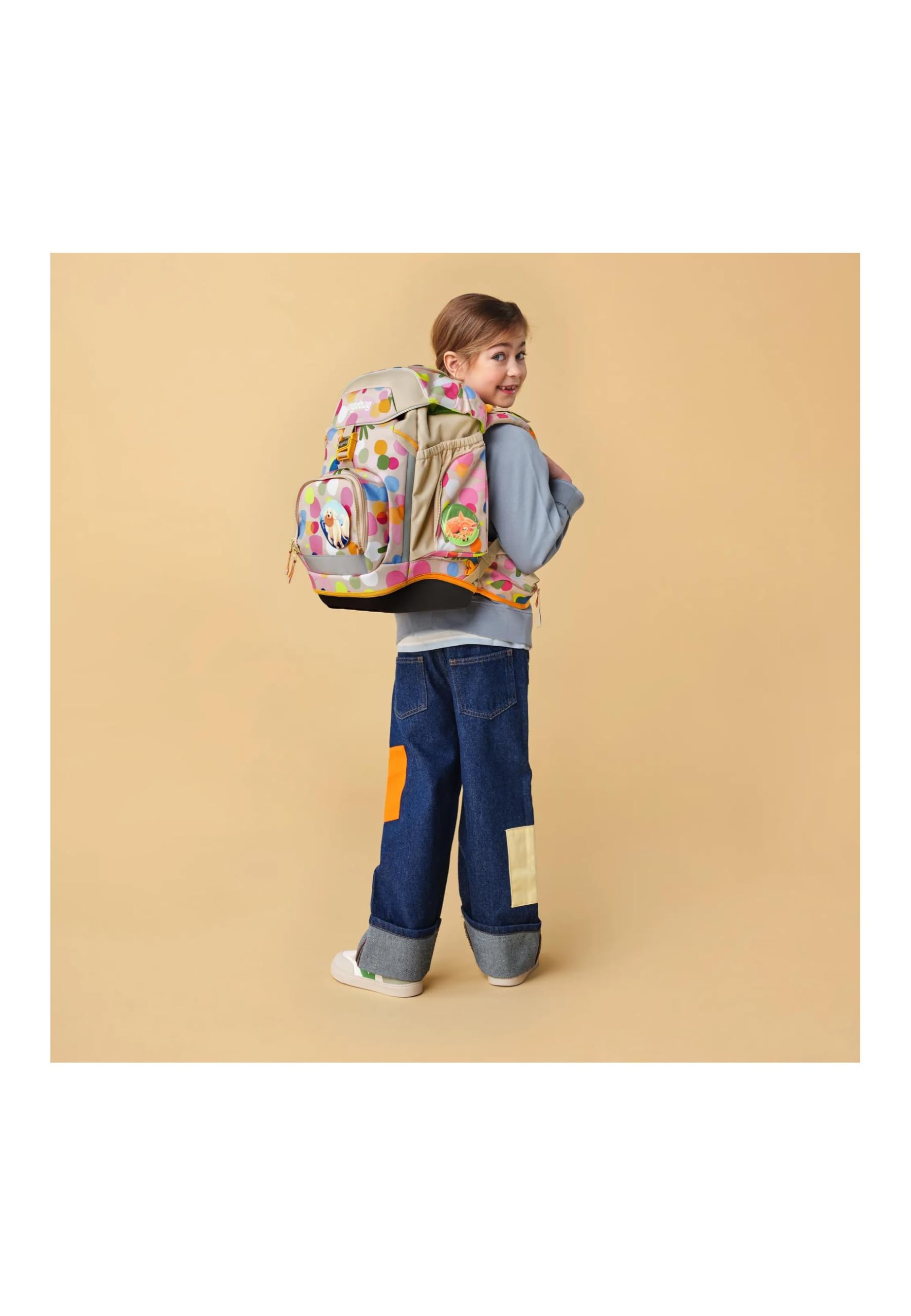 ergobag pack set Zaino scolastico ergonomico e flessibile, 6 pezzi, per la prima elementare