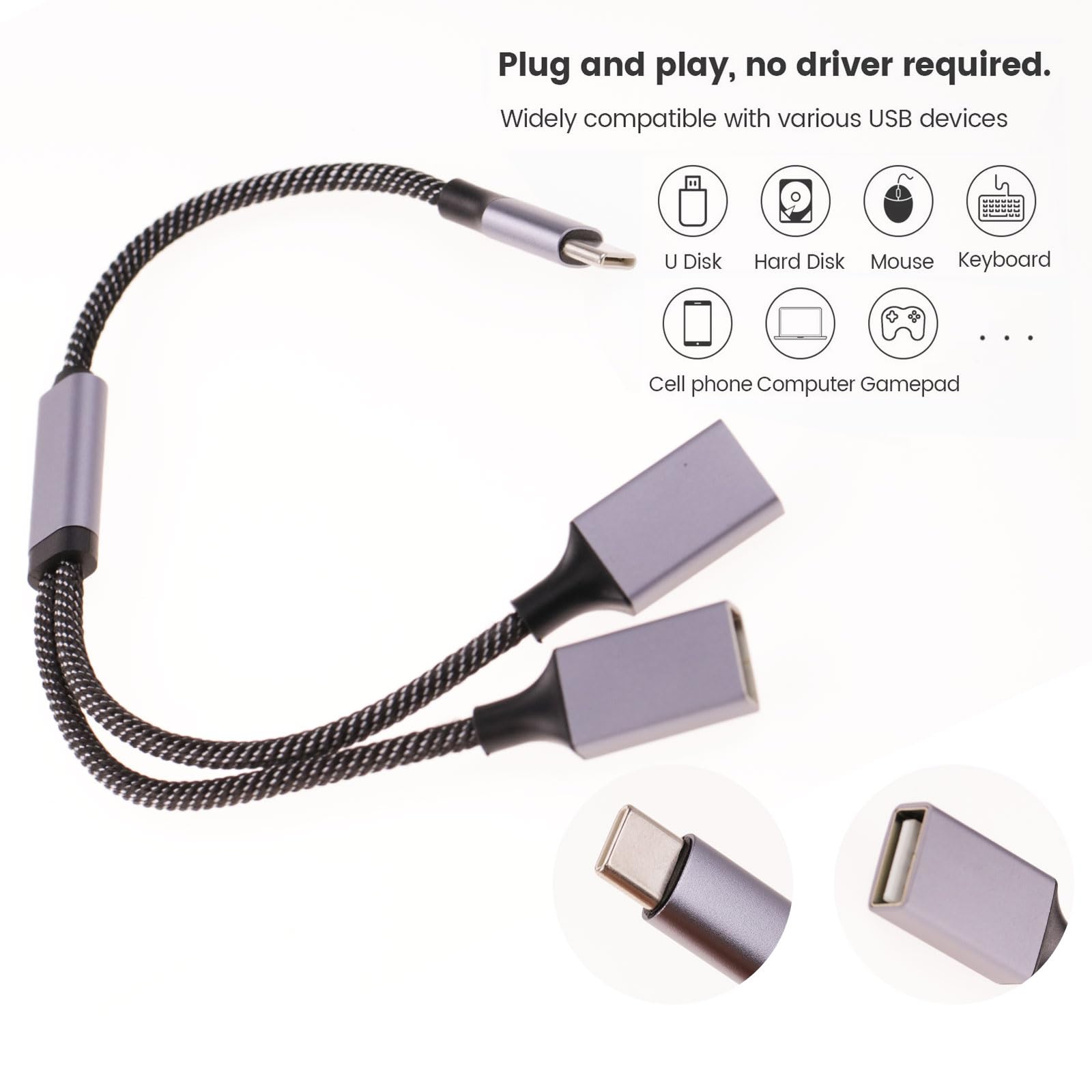 Adaptador Usb Tipo C Hembra A Usb Macho - Mercado Libre
