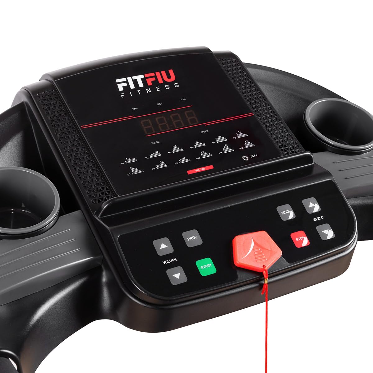 FITFIU Fitness MC-200 - Cinta de correr Plegable, 14 km/h, 1500 W, superficie de carrera 40x110cm, pulsómetro, 12 programas (Reacondicionado)