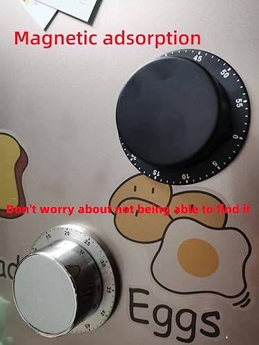 Miniatura 5 de Temporizador de cocina de acero inoxidable, versión mejorada del temporizador magnético, herramientas de sincronización profesionales, cuerpo