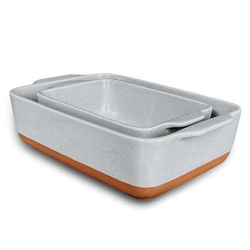Mora Ceramic Set of 2 Baking Dishes For Casserole, Banana