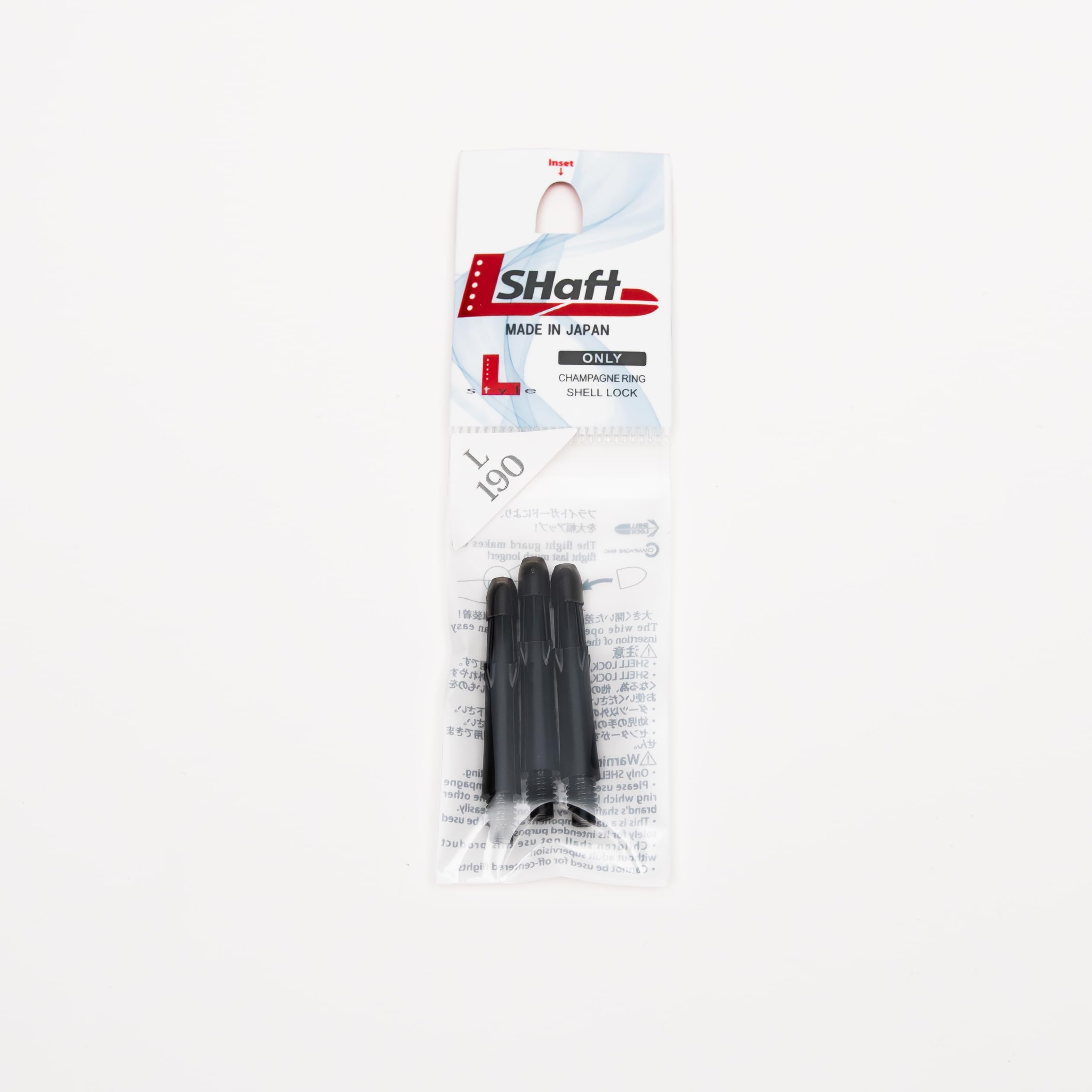 Shafty L-Style L-Shaft Locked Straight Black Short 190