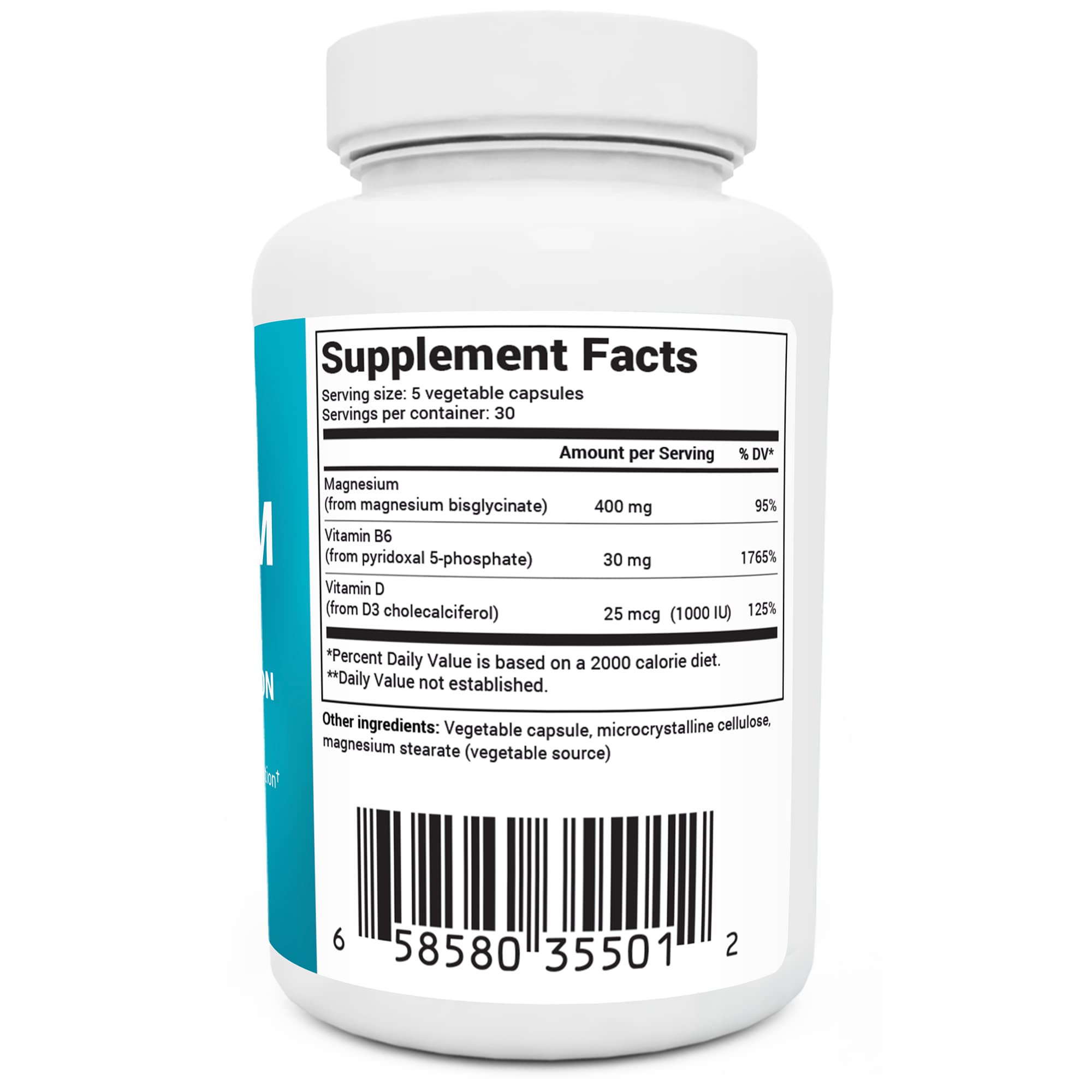 Dr. Berg's Magnesium Plus Magnesium Bisglycinate Supplement for Stress