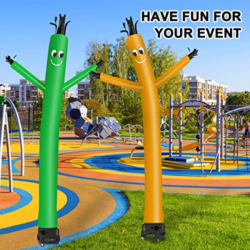 Image of MOUNTO 20ft Air Inflatable Tube Guy Puppet Dancing Man with 1HP Blower Complete Set (Green)