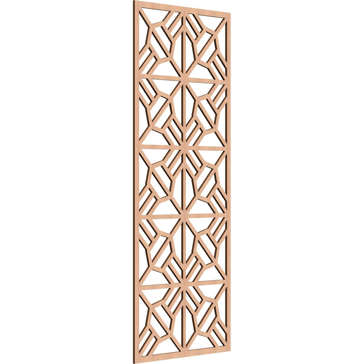 Auburn Decorative Pierced Fretwork Wood Wall Panels, 27 3/8"W x 69 3/8"H x 3/8"T, Alder