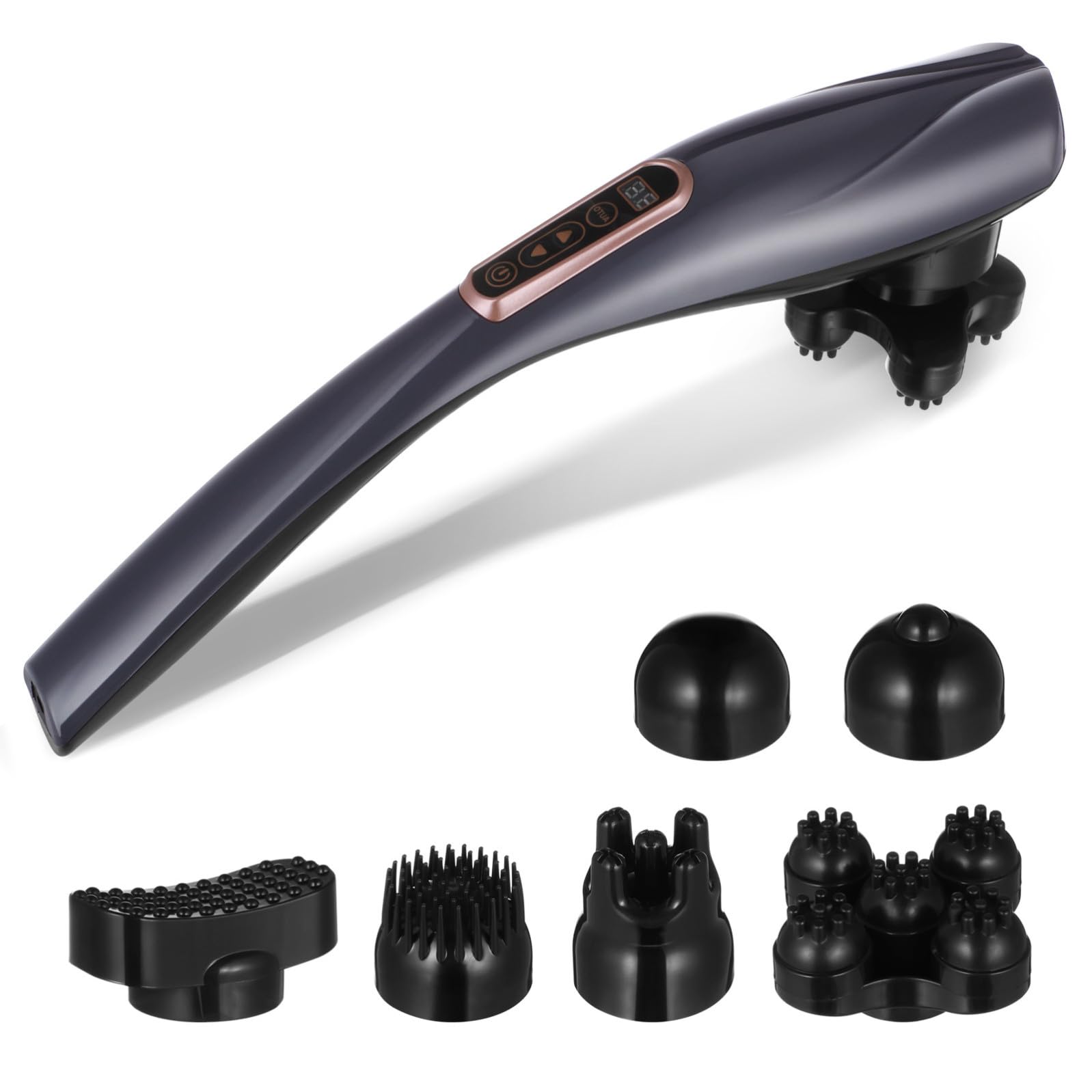Massaggiatore Elettrico Corpo Delfino 24w 8,4v Nero per Relax
