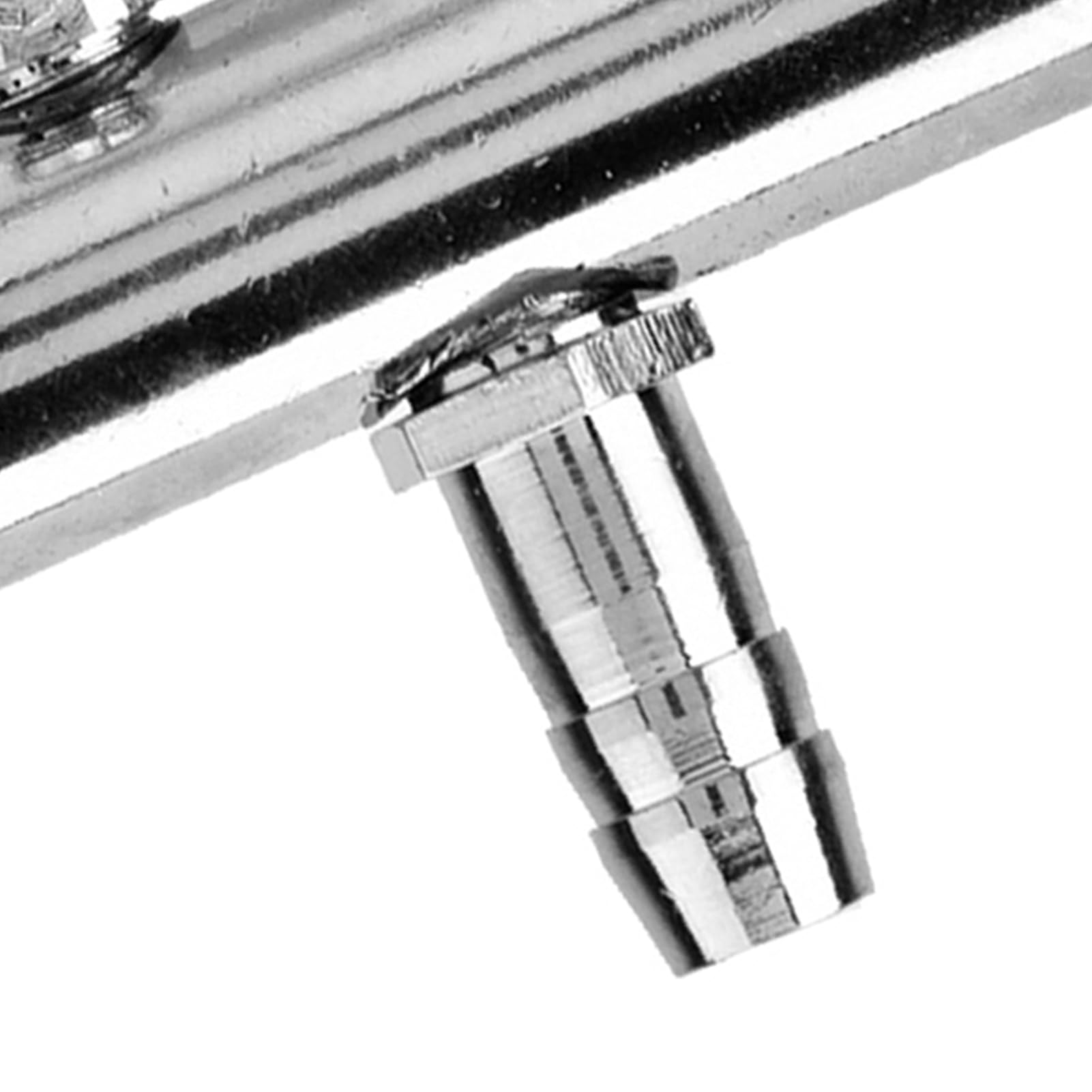 Ejoyous Válvula Divisora ​​de Aire Válvula de Control de Aire de Acuario de Acero Inoxidable 6 Vías Entrada de 8 Mm a Salida de 4 Mm Derivación de Gas Ajustable para Bomba de Aireación de Peceras