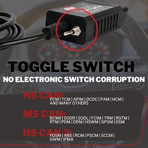 Miniatura 7 de OHP Ford ELMconfig Dispositivo USB 500kbits ELM327 con interfaz compatible con interruptor MS-CAN para diagnóstico Forscan FoCCCus Mazda OBD2