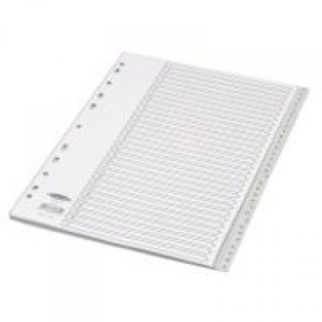 Concord Grey Index Polypropylene 120 Micron Europunched 1-31 A4 Ref 62805