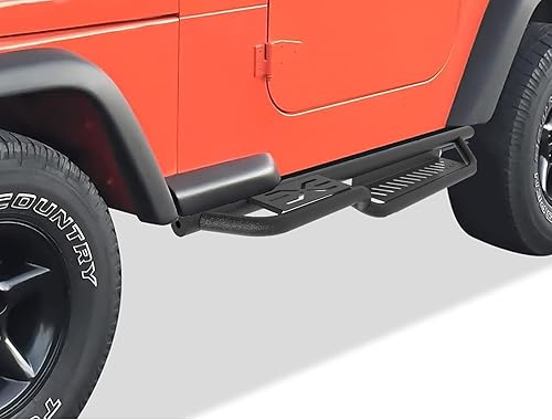 Miniatura 3 de Estribos con diseño de dos escaleras, construcción de acero, peldaños laterales atornillados compatibles con Bronco 2020-2024 de 4 puertas, barra