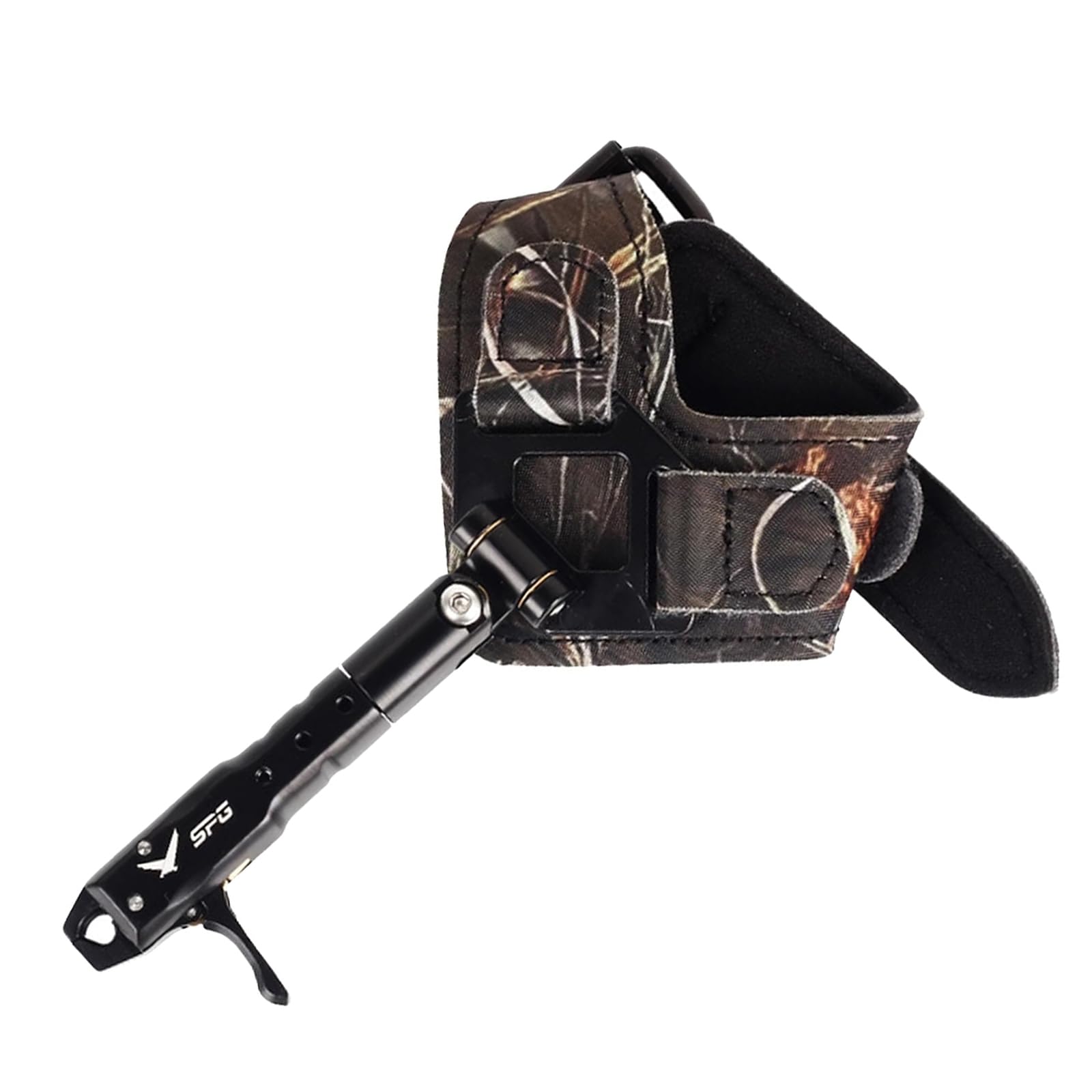 FENJANER Archery Bow Release for Compound Bow Adjustable Wrist Strap Archery Release Aid Quick Release for Hunting Shooting (Camo)