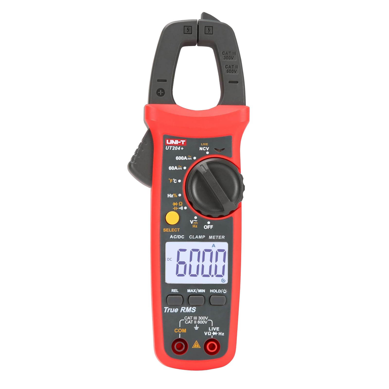 UNI-T UT204+ 600A AC DC Digital Clamp Meter with Resistance and Capacitance-image-22