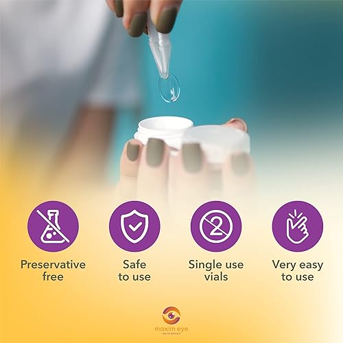 Miniatura 3 de Menicon LacriPure - Solución salina de enjuague e inserción de 14 unidades de dosis de 0.2fl oz, solución salina lacripure para lentes rígidos