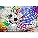 Produktbild Runa Art Fototapete Fussball Steinwand Modern Vlies Wohnzimmer Schlafzimmer Flur - made in Germany - Bunt 9021010b