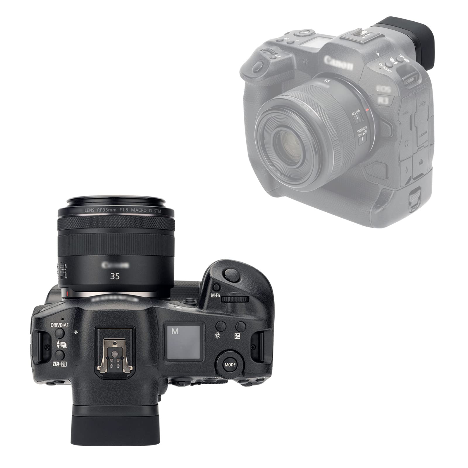 Große Augenmuschel Silikon für Canon EOS R3 RF-Spiegellose Kamera Ersetzt Canon Okular ER-h & ER-hE