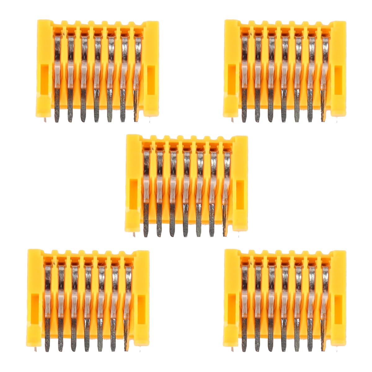 Enwye 5 Pcs Yellow Connector Terminal PCB Charging Protection Board Connector Terminal Wiring Connecting Terminals Compatible with 18V BL1850 BL1830