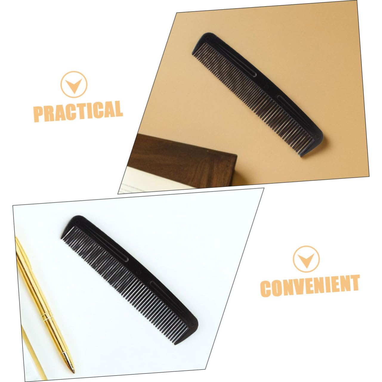 200 Piezas Peines Cabello Peine de Viaje Portátil Finos y Anchos para Peluquería al Aire para Uso Diario y Viajes Adecuado para Hombres y Mujeres Hogar y Exteriores