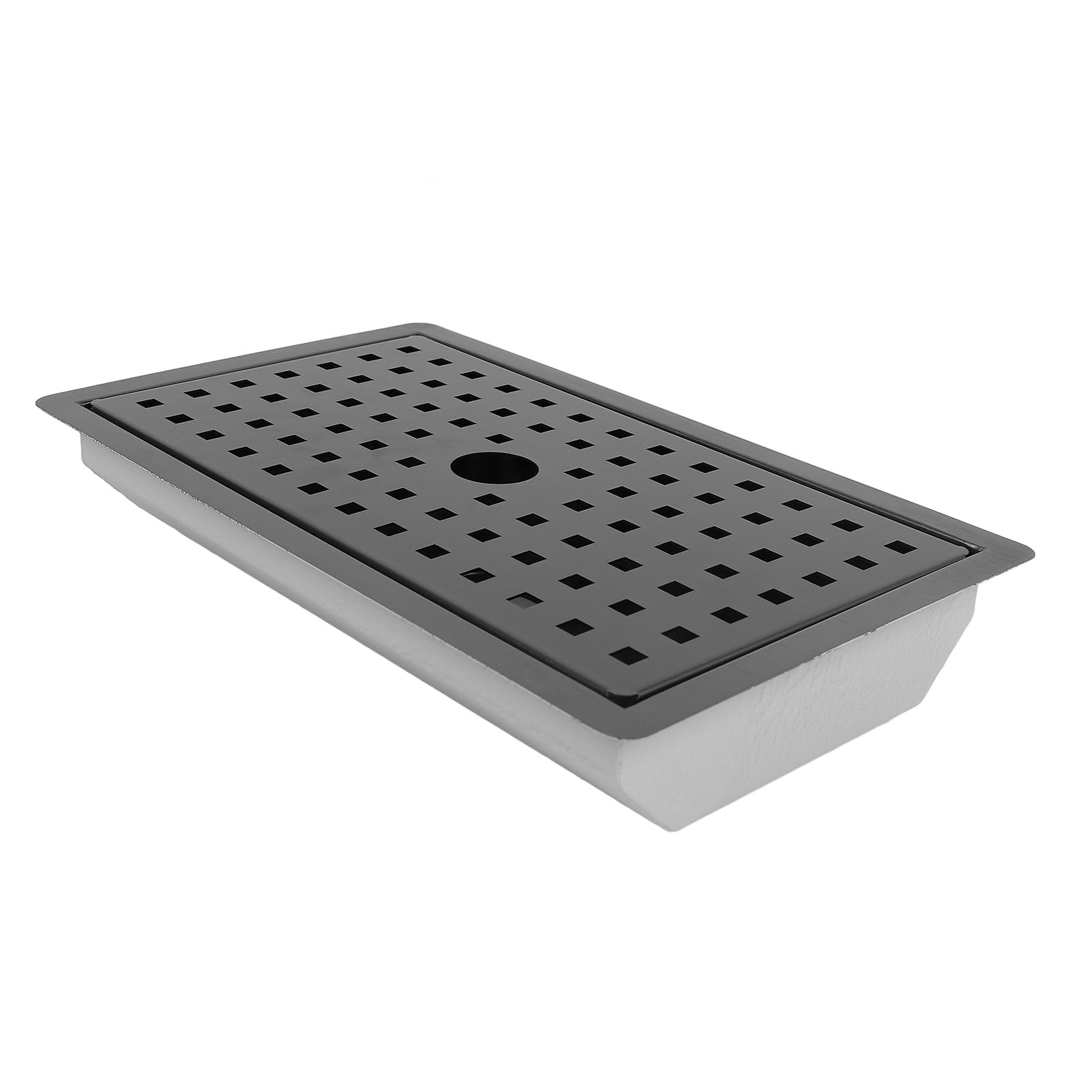 Bar Sink with Drip Cover, Drop in Kitchen Sink, Stainless Steel Bar Drip Tray for Drinking Bar, Sideboard and Workstation, Single Bowl Basin, 13 X 7.87 X 1.97 Inch (Black)