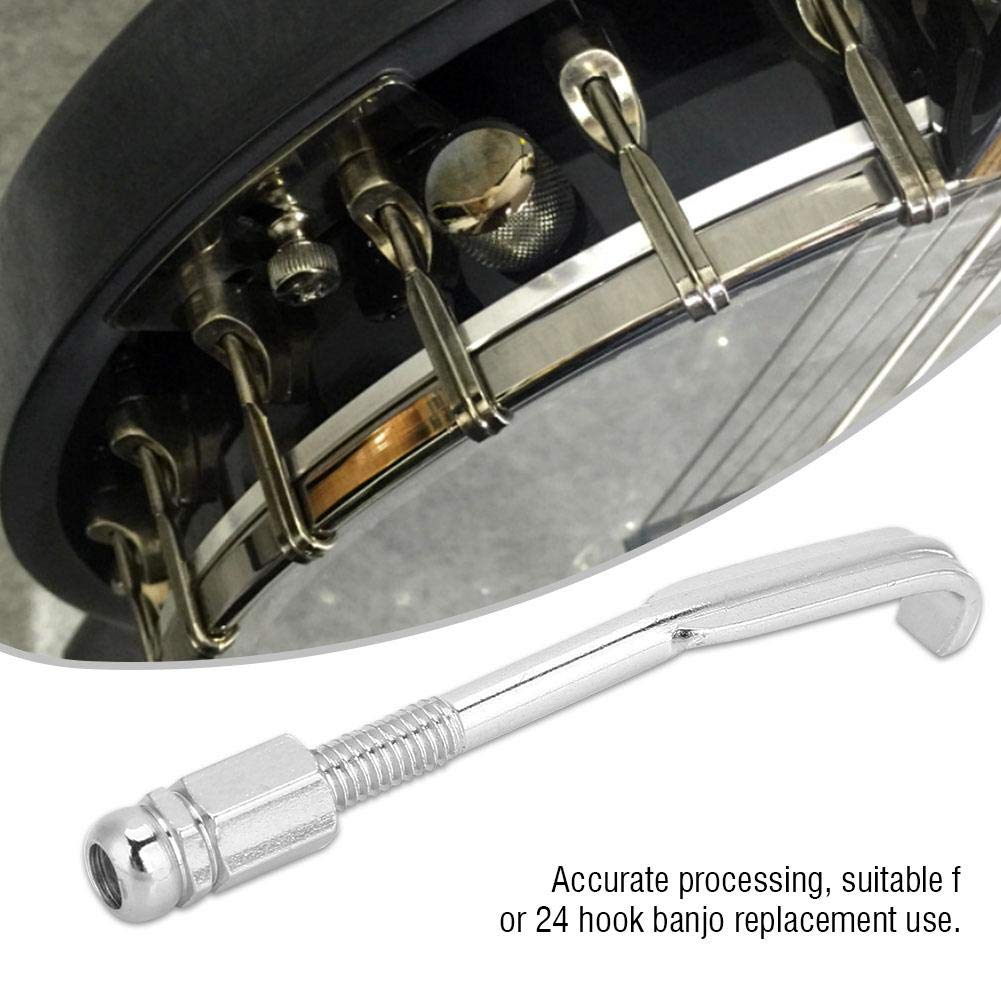 24 Ganchos para Banjo, Ganchos de tensión, Banjo, Banjo, Ganchos Planos, Banjo, Banjo, Ganchos Redondos, Ganchos de Banjo, Ganchos Ajustables para Banjo, Banjo, Piezas de Banjo, Accesorios de Banjo,