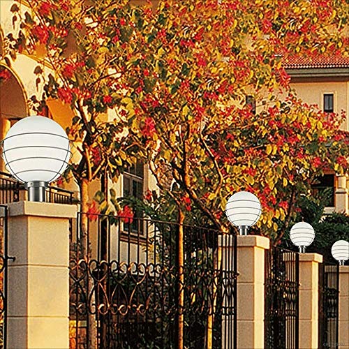 Lámparas de poste de pilar impermeables y decorativas para exterior 7