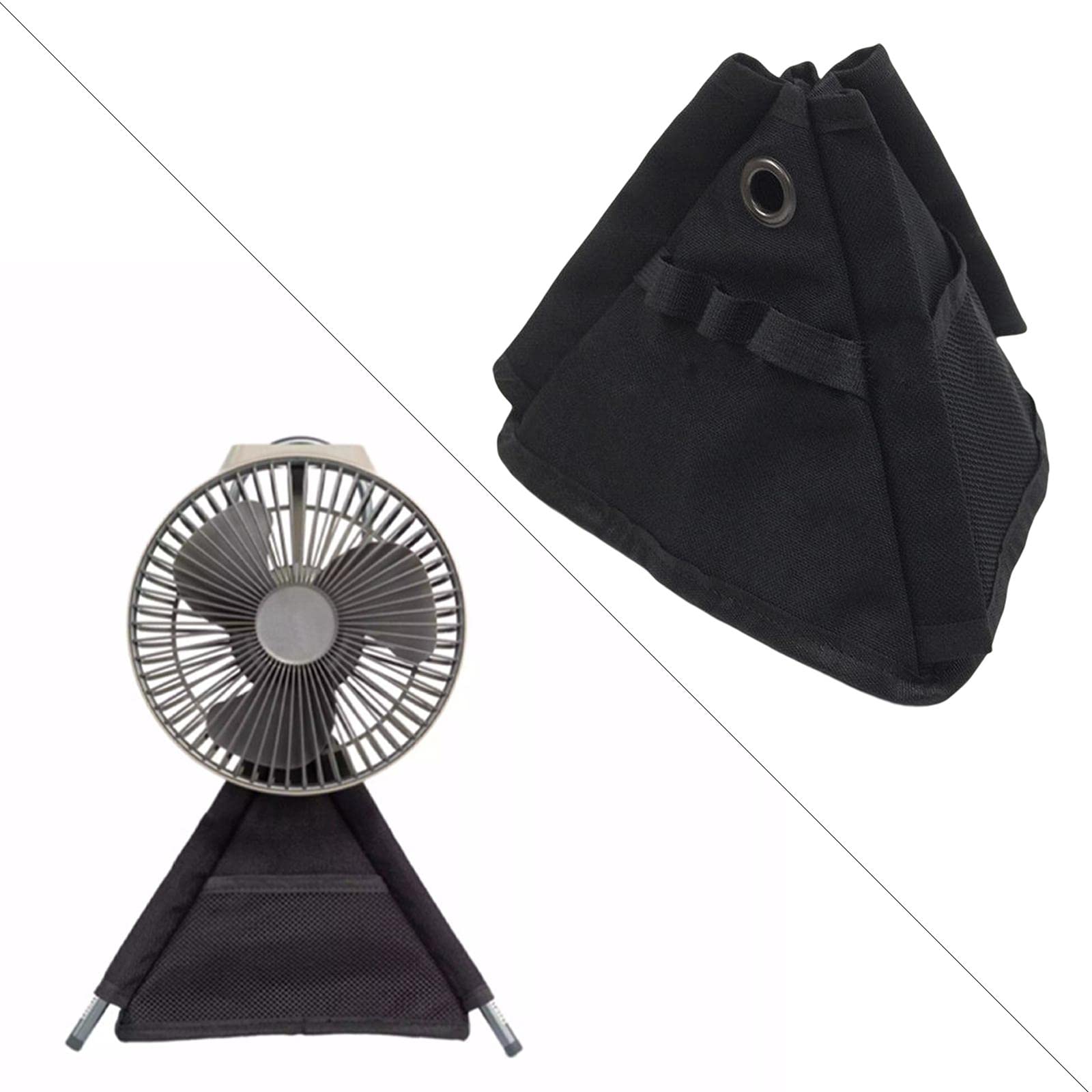 Camping Fan Tripod w/Bag Multi Function Drawstring for Hiking Camping black | Home & Garden | Home Improvement | Heating, Cooling & Air | Portable Fans-image-21
