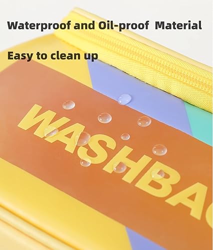 Miniatura 5 de LEJN Neceser Bolsa de viaje Bolsa de maquillaje resistente al agua Bolsa de cosméticos Organizador de viaje Contenedor de tamaño completo Artículos