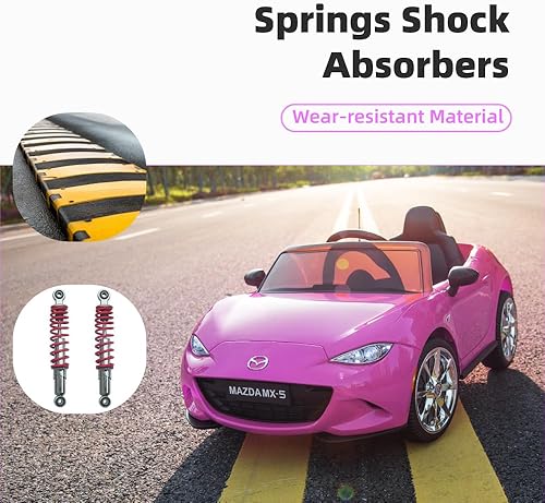 Miniatura 5 de Vehículo de paseo de 12 V, auto eléctrico Mazda MX-5 con licencia para niños, juguetes de 12 V, autos para niños con control remoto parental, luces,