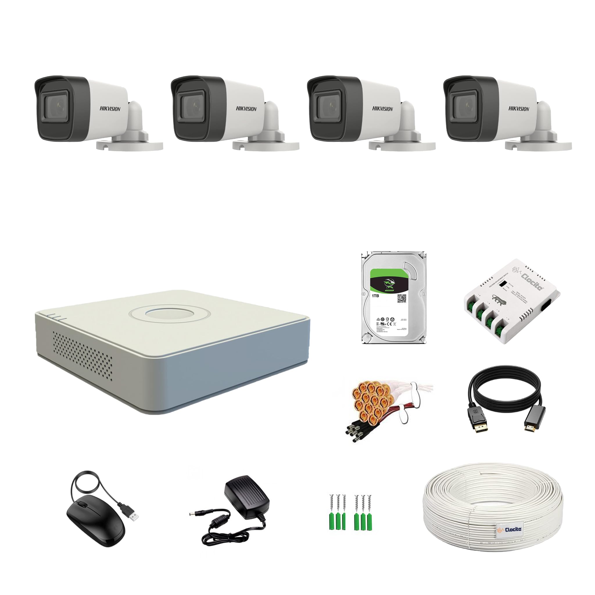 Hikvision 8 Channel DVR Kit - 5MP Cameras & 2TB HDD -26