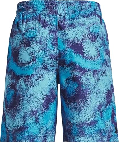 Under Armour Woven Boys Printed Shorts Large Azul2