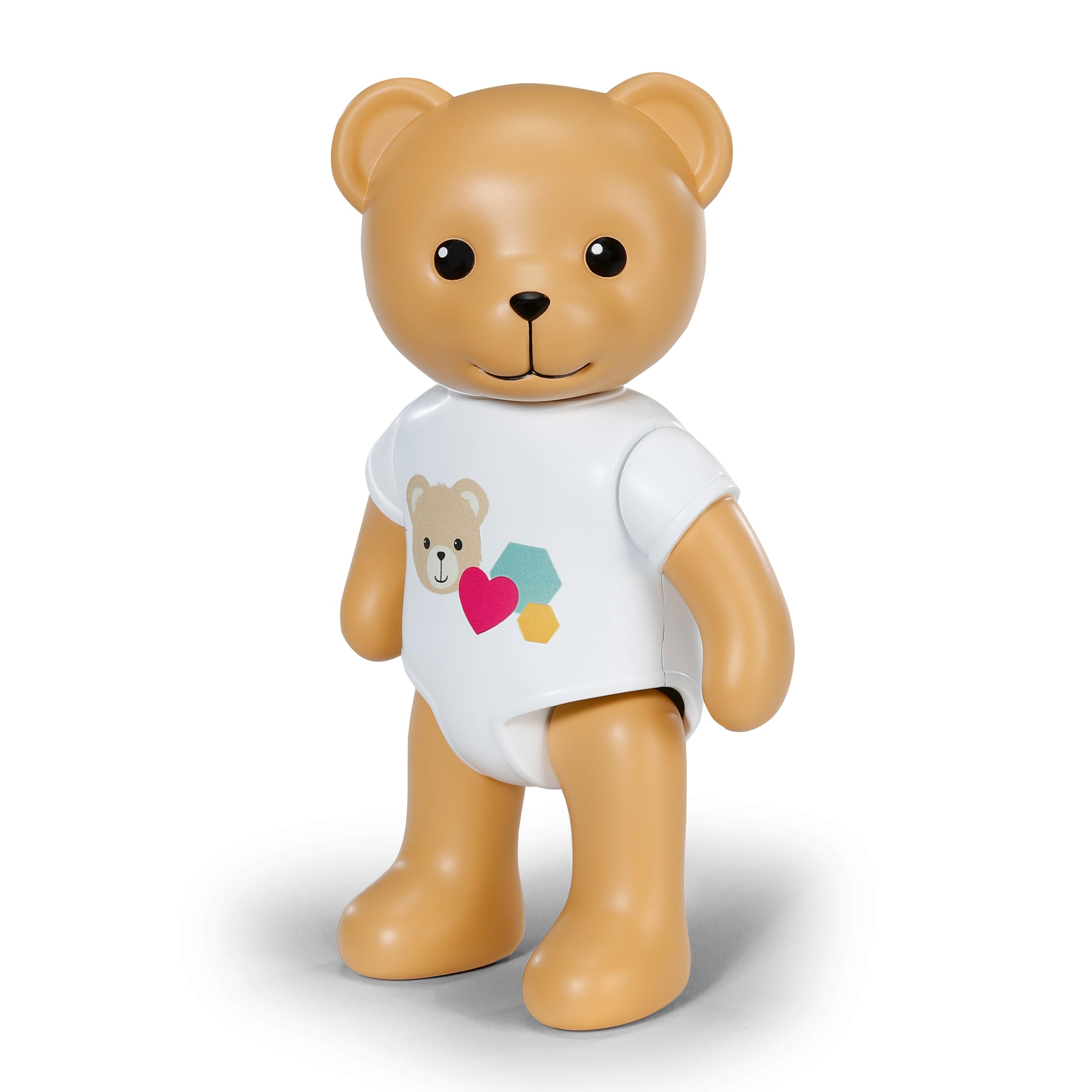 BABY born Splish Splash Zabawka do kąpieli Teddy – rozmiar 15 cm – z mechaniczną funkcją pływania – działa całkowicie bez baterii – odpowiednia dla dzieci od 1 roku życia, kolor brązowy