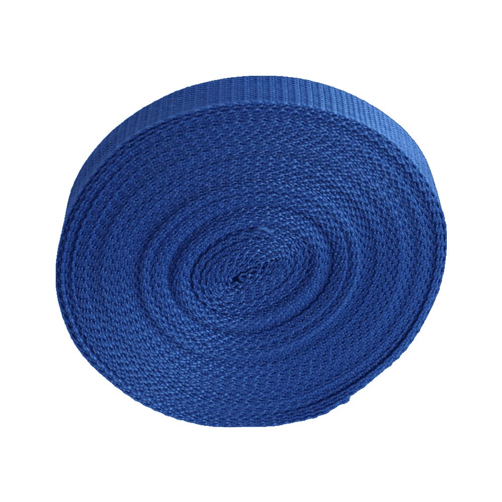 Polypropylene Webbing Straps 20mm 25mm 30mm 38mm 40mm 50mm Tape Backpack Luggage Straps Crafts Outdoor DIY Colours Lengths (50mm/10m, Blue)