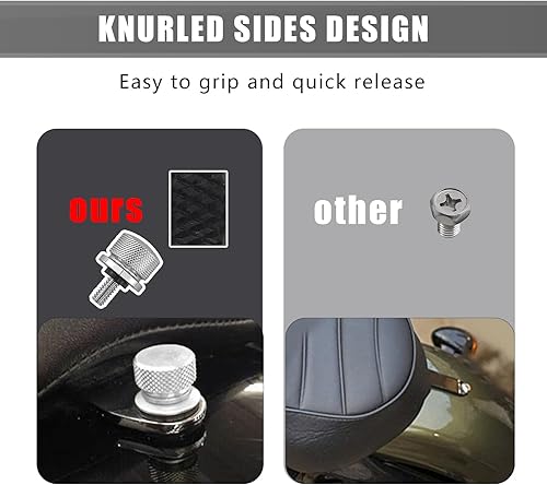 Miniatura 4 de Sodcay 2 tornillos de fijación redondos de alta resistencia para asiento de dureza, CNC de 1.25 pulgadas, resistentes al desgaste, antideslizantes,