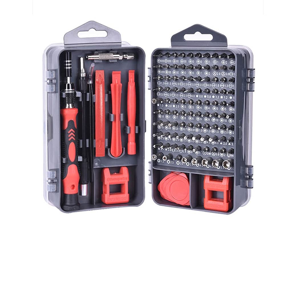Juego de destornilladores de precisión Kit de herramientas manuales de reparación de teléfonos móviles Punta de destornillador Torx Puntas hexagonales magnéticas Destornilladores 135 en 1 (Size :