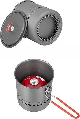 Vista 11 de Bulin Hervidor de campamento, 2.2 L, estufa portátil grande, hervidor de té de calentamiento rápido, agua caliente hirviendo para fuego abierto