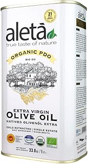 Aleta, USDA Organic Greek Extra Virgin Olive Oil, EU Certified Single Es...