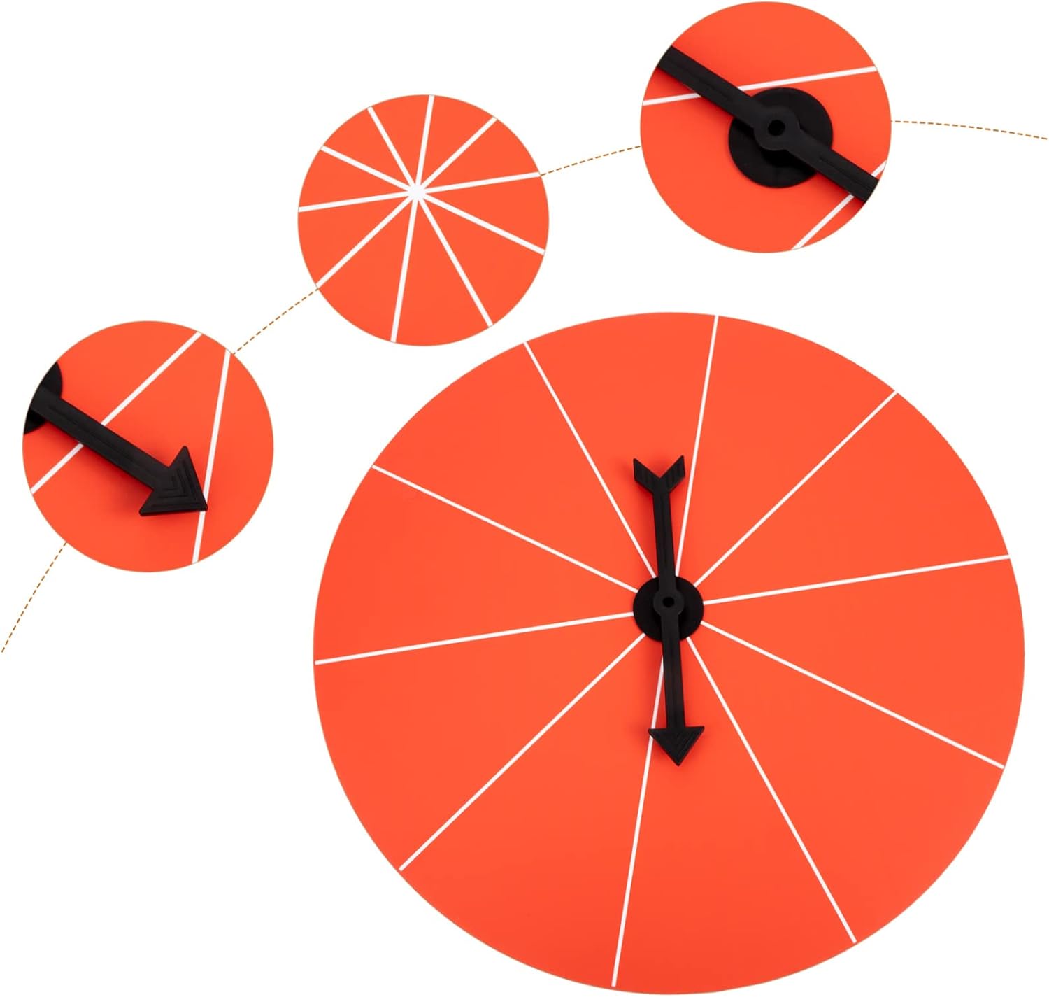 Rotatable Prize Wheel for Parties Spinning Game Wheel Portable with Creative Design for Fun Events and Table Games