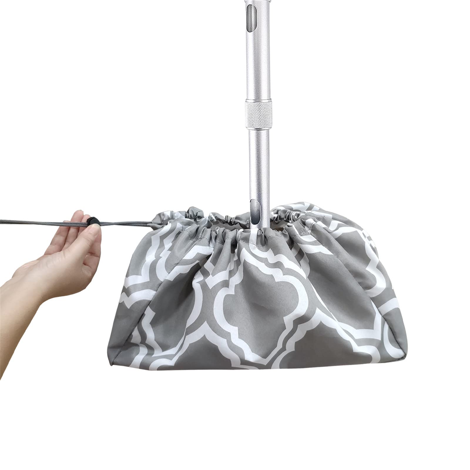 Housse de protection étanche et anti-poussière Lyirfan pour projecteur monté au plafond avec cordon de serrage gris